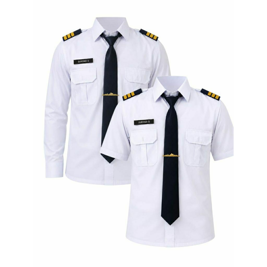 KEMEJA PELAYARAN PUTIH/SERAGAM PELAYARAN PUTIH/KEMEJA PELAYARAN/SERAGAM PELAYARAN