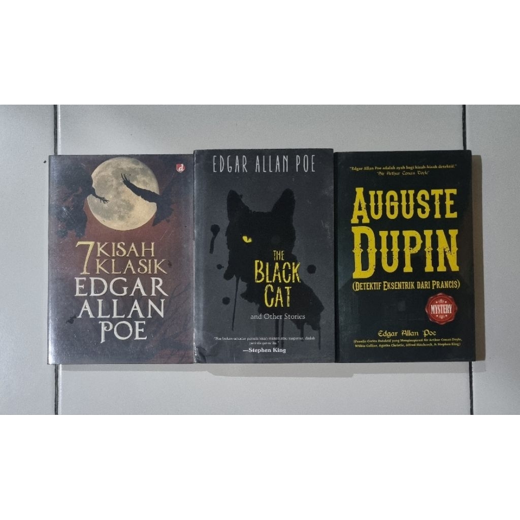Buku Edgar Allan Poe Preloved Original Terjemahan | Auguste Dupin | The Black Cat | 7 Kisah Klasih E