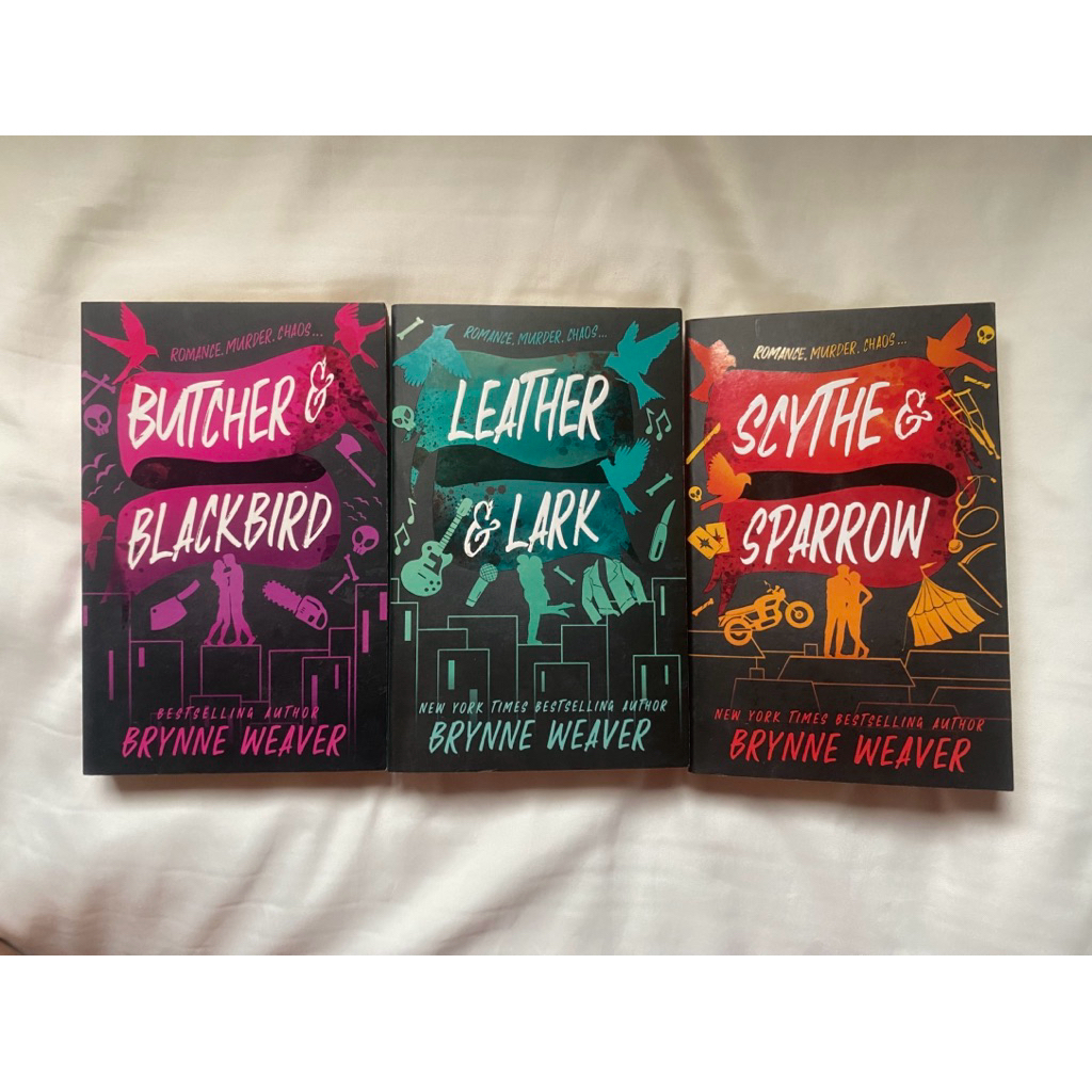 [BACA DESKRIPSI] NOVEL PRELOVED AND ORIGINAL BY BRYNNE WEAVER - BUTCHER & BLACKBIRD - LEATHER & LARK