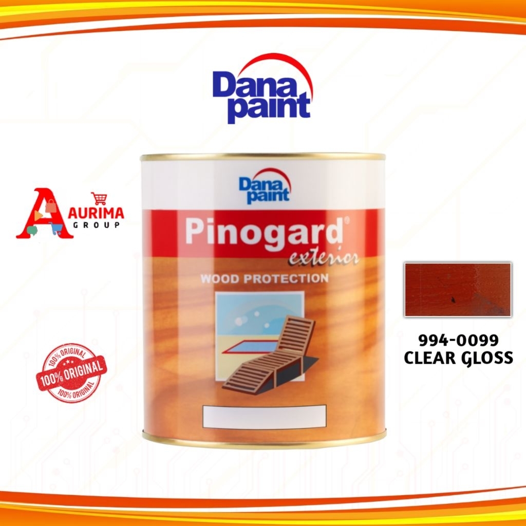 CAT POLITUR PINOGARD CLEAR GLOSS 994-0099 1LITER CAT PERNIS CAT FINISHING KAYU ORIGINAL