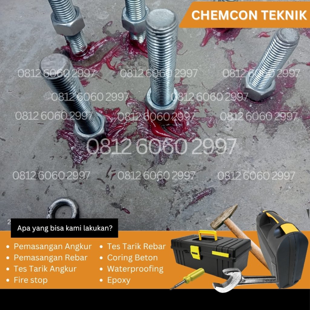 Aplikator Chemical Anchor | Jasa Pemasangan Angkur Beton M10–M24