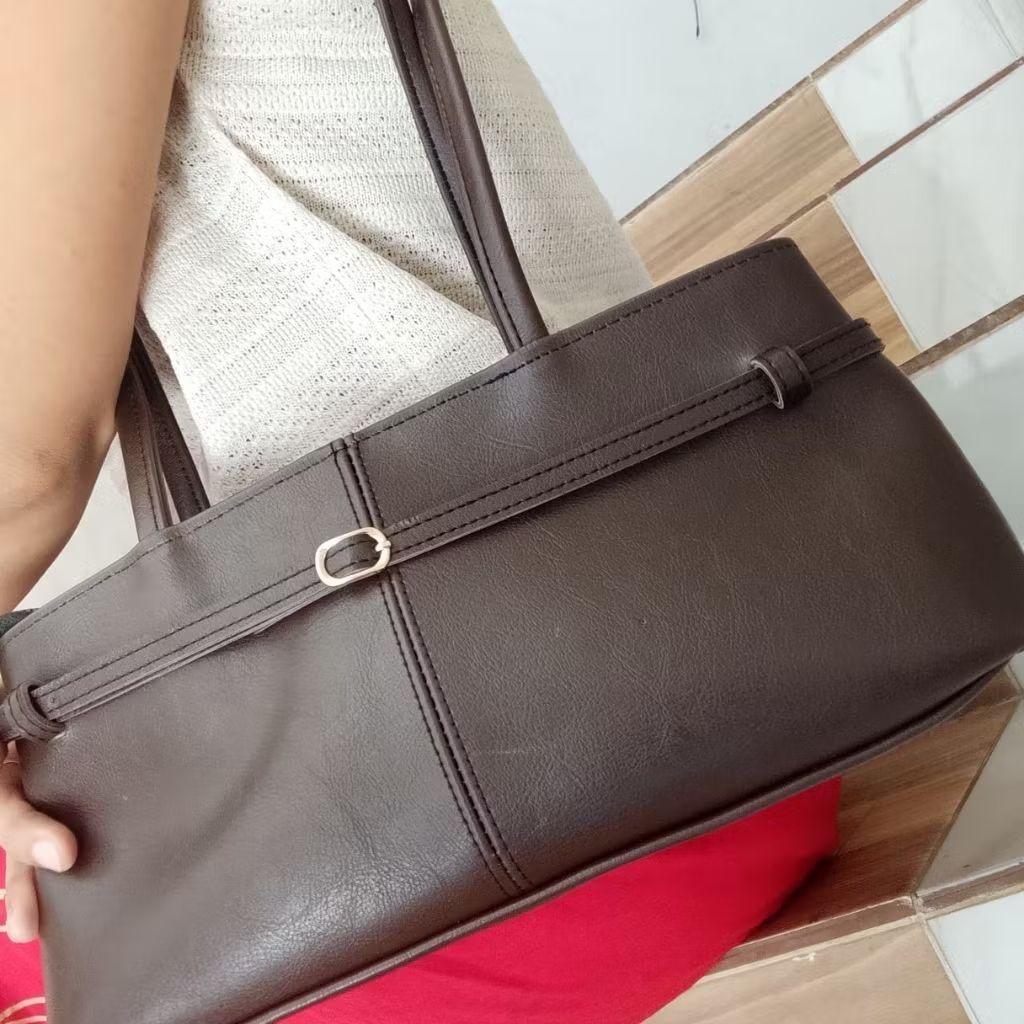 TAS WANITA ALIYA COFFEE BELT KEKINIAN SHOULDER BAG HAND BAG TAS BAHU
