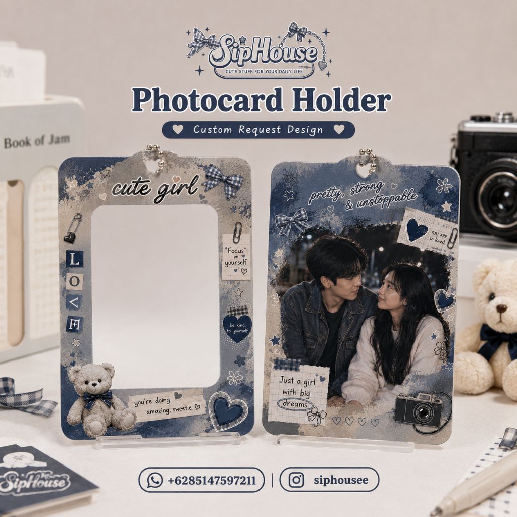Siphouse Custom Request design Photocard holder akrilik | Custom design photocard holder | custom ph