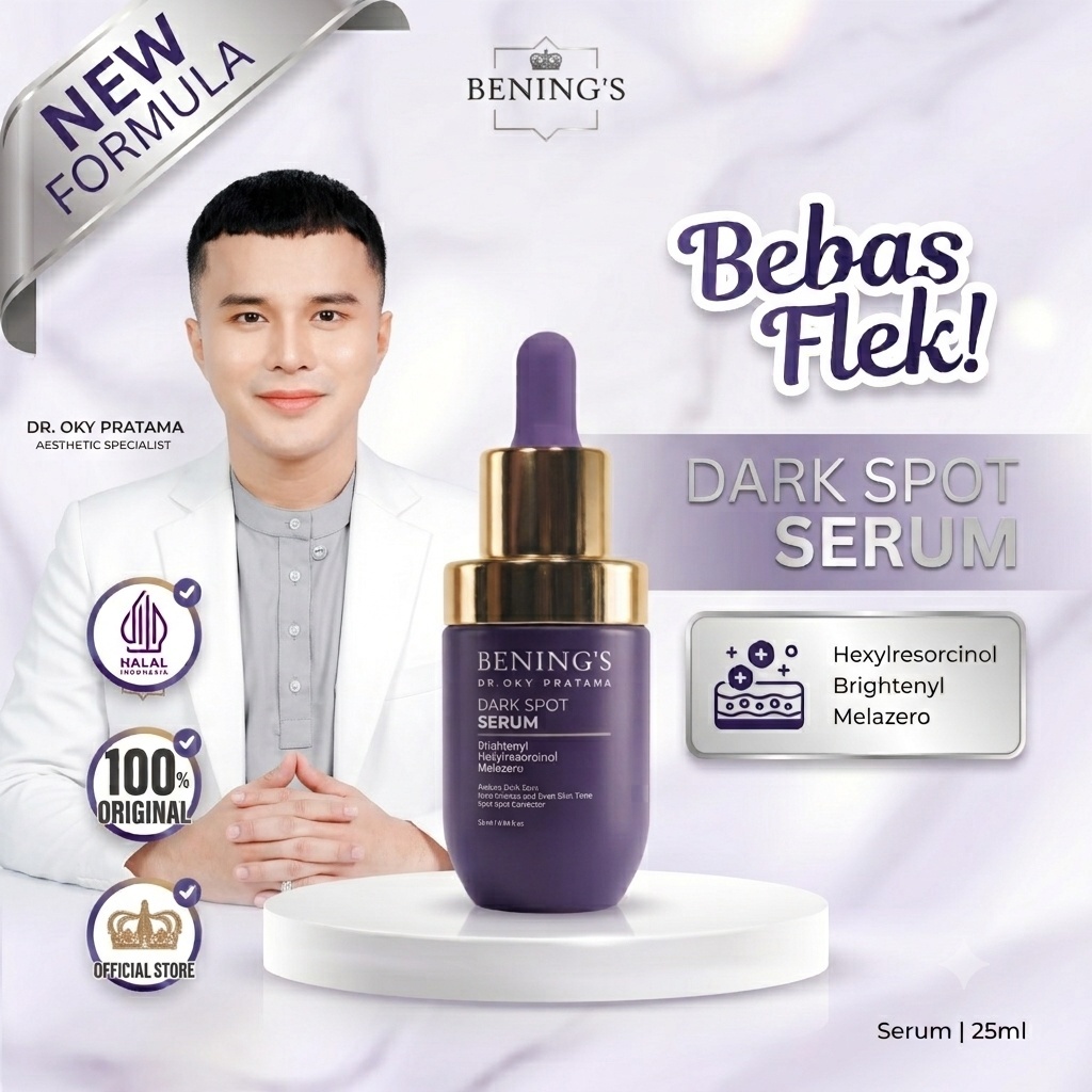 BENING'S Darkspot NEW Serum Bening Skincare Dr Oky Pratama Bening's Clinic - Serum Wajah Diamond