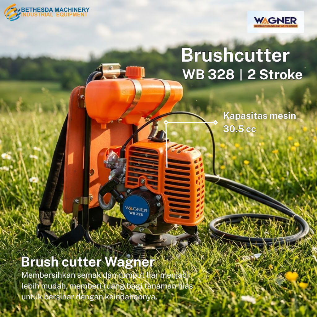Mesin potong rumput Wagner Brush cutter WB 328 - WB350 2 4 Tak