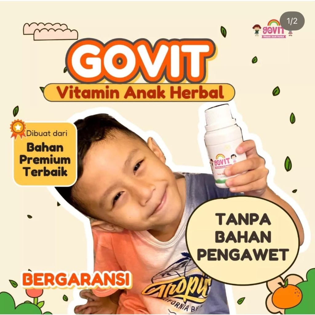 GOVIT VITAMIN HERBAL ANAK SOLUSI ANAK GTM
