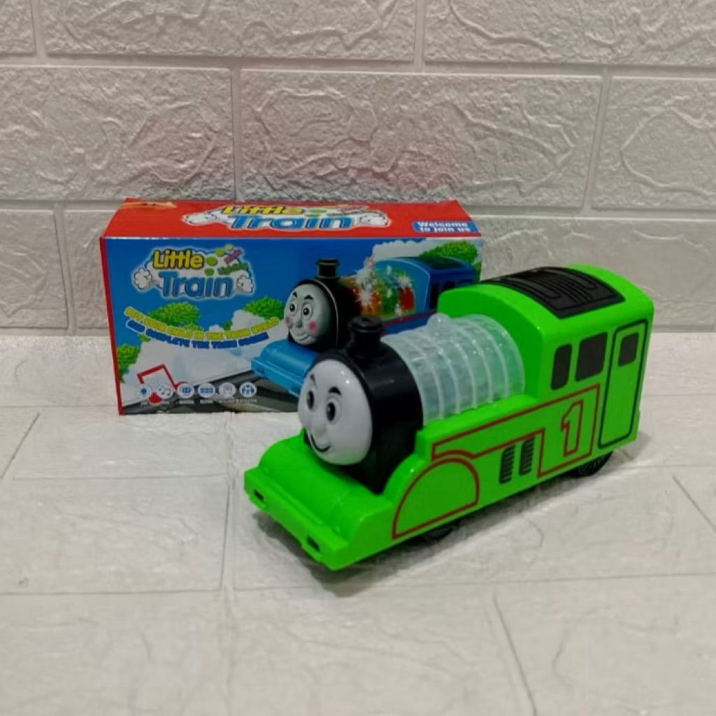 Mainan Kereta Api Thomas LITTLE TRAIN dengan Suara Musik dan Lampu