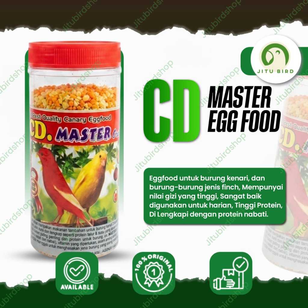 Master CD Kenari Pakan Tambahan Burung Kenari Finch Eggfood Berkualitas