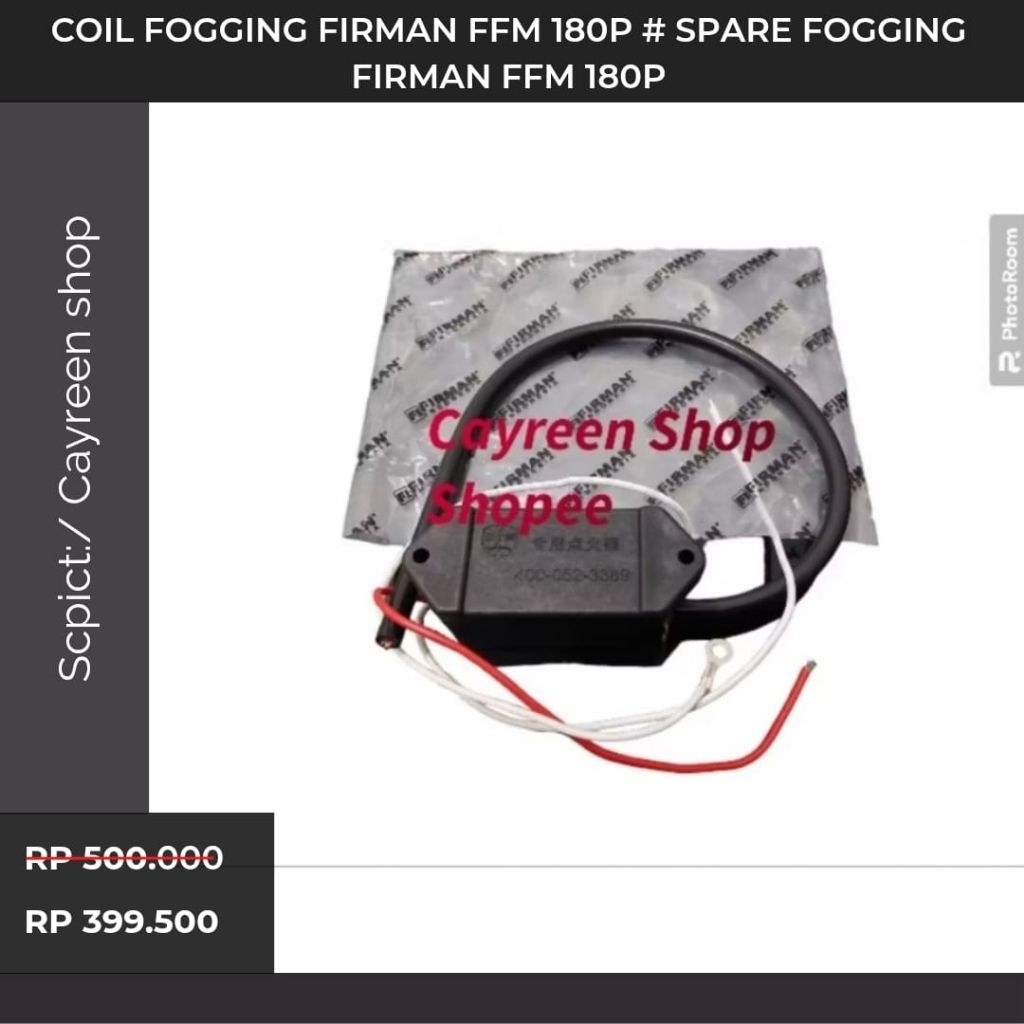 Promo Coil Fogging Firman FFM 180P # Spare Fogging Firman FFM 180P