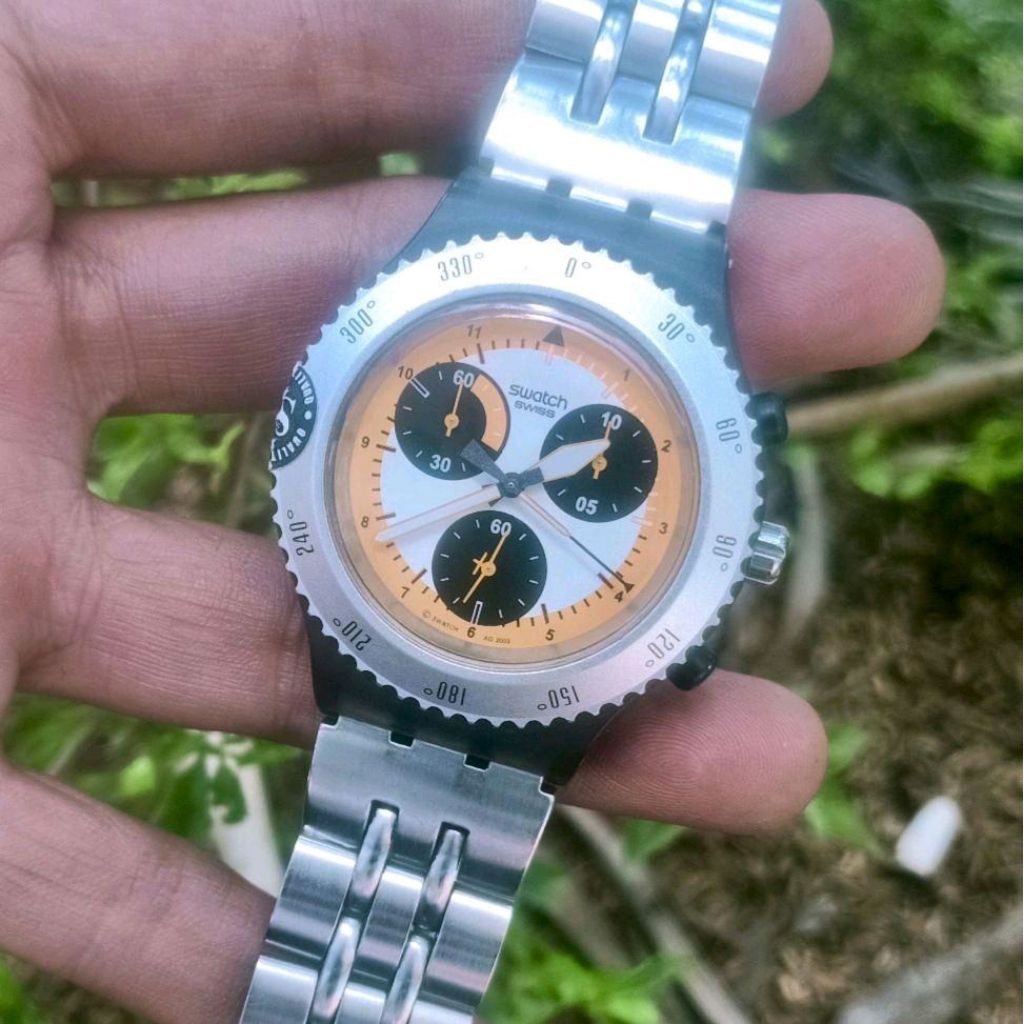 Jam Tangan Swatch Irony Chronograph Original