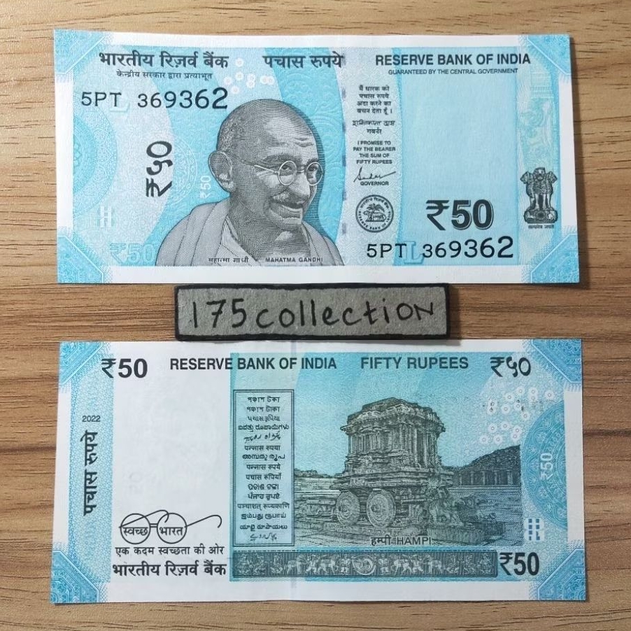Uang Asing India 50 Rupees UNC