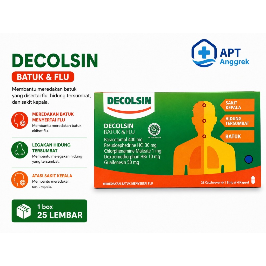 Decolsin 1 BOX isi 25 Lembar