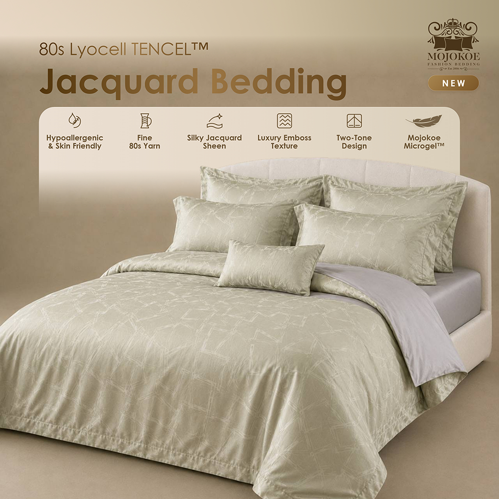 Mojokoe Sprei Bedcover Organic Jacquard Tencel 80s Bedding