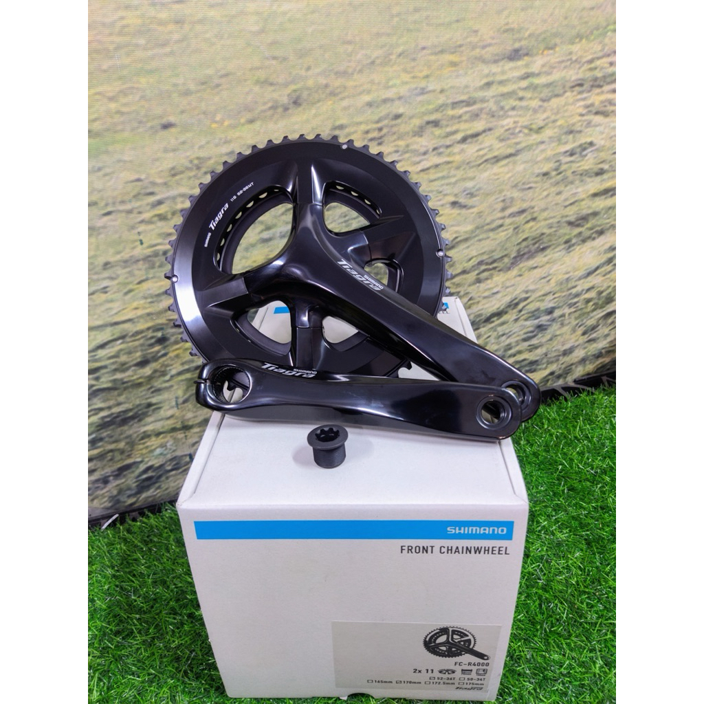 CHAINWHEEL/CRANKSET/CRANK/FC SHIMANO TIAGRA R4000 2 x 11 speed TERBARU (PENGGANTI 105 R7000)