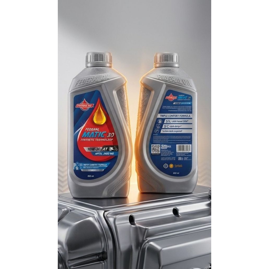 Oli Federal Matic 0.8L Original - Oli Mesin Motor Matic Honda Beat Vario Scoopy Genio