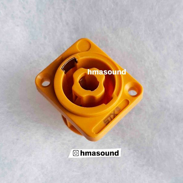 Socket Soket Speakon Spikon STX Kuning SSPK