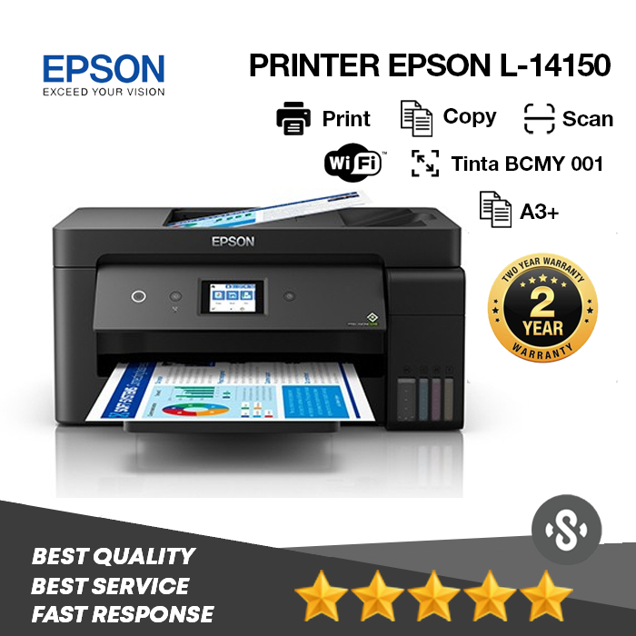 Printer Epson L14150 Eco Tank A3+ PSC Fax WiFi Duplex / Epson L 14150