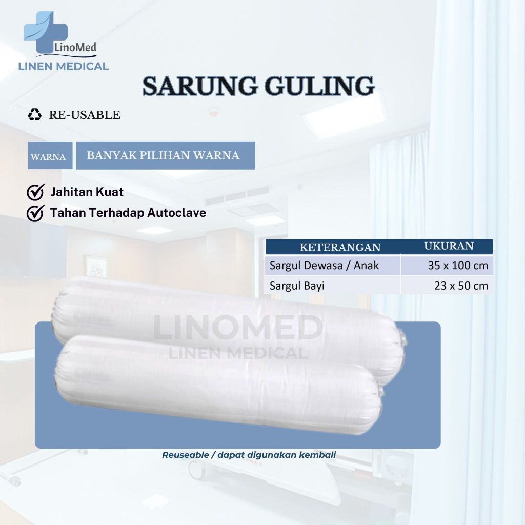 Sarung Guling - CVC300TC / Katun Dobby Salur