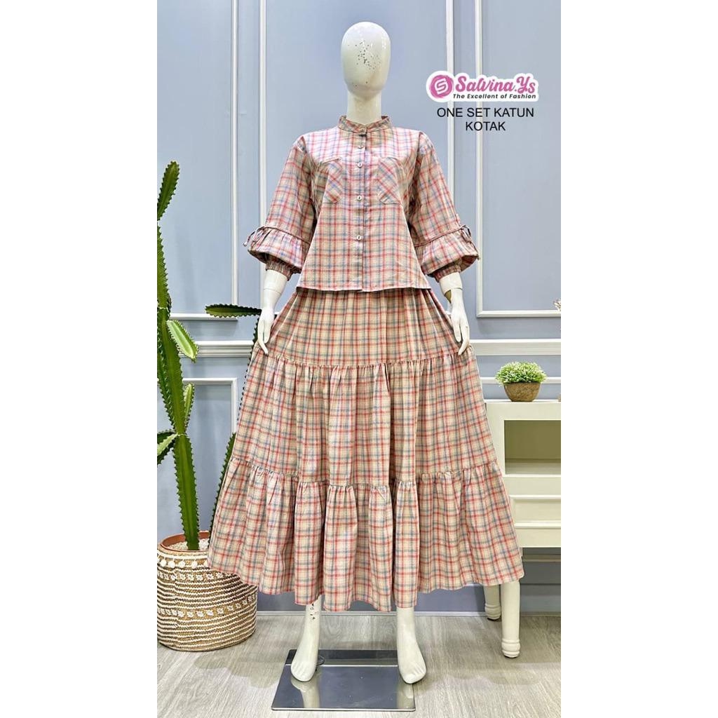 SET ROK SALVINA YS CTN KOTAK TRISET TERBARU (AMINA)