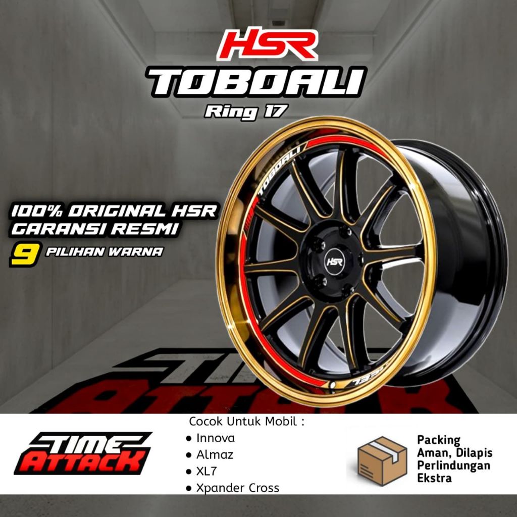 Velg Mobil Innova Reborn Almaz Xl7 Xapnder HSR Toboali Ring 17 Pcd 5 X114,3 Lebar 8,5 ET 22