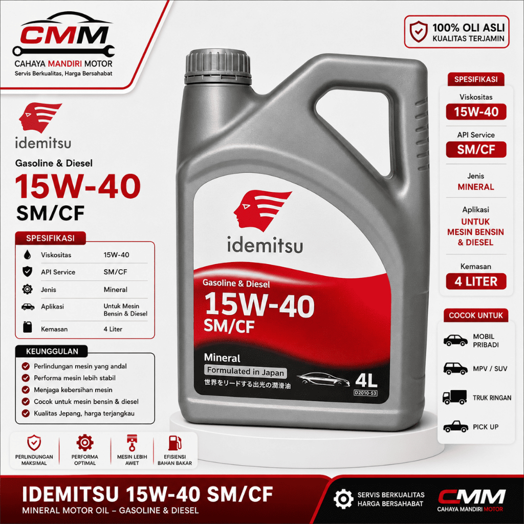 IDEMITSU 15W-40 SM/CF 4L