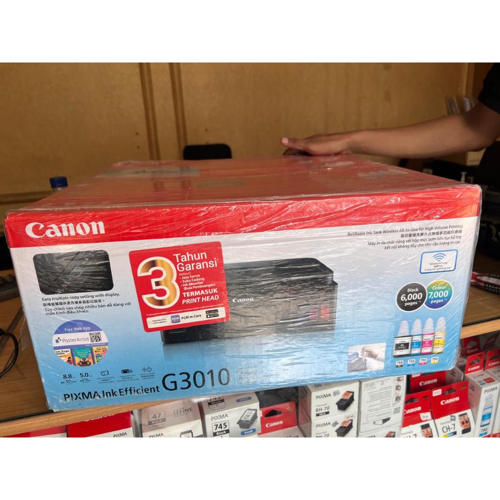 Printer Canon G3010 All-in-One Print Scan Fotocopy A4 Wifi Printer Garansi Resmi