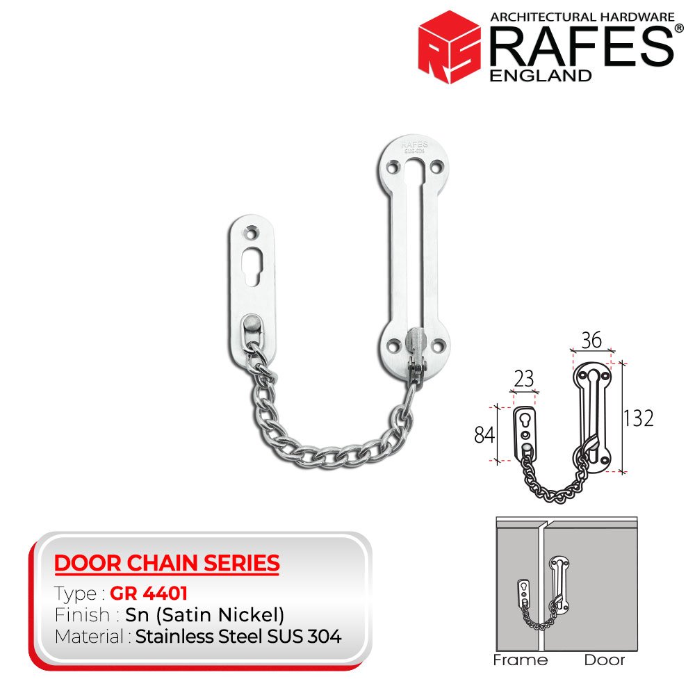 Rantai Pintu RAFES ENGLAND SUS 304 (GR 4401)