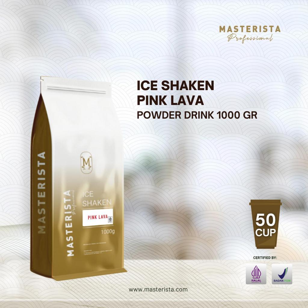 Masterista Ice Shaken Pink Lava Powder Drink 1000g