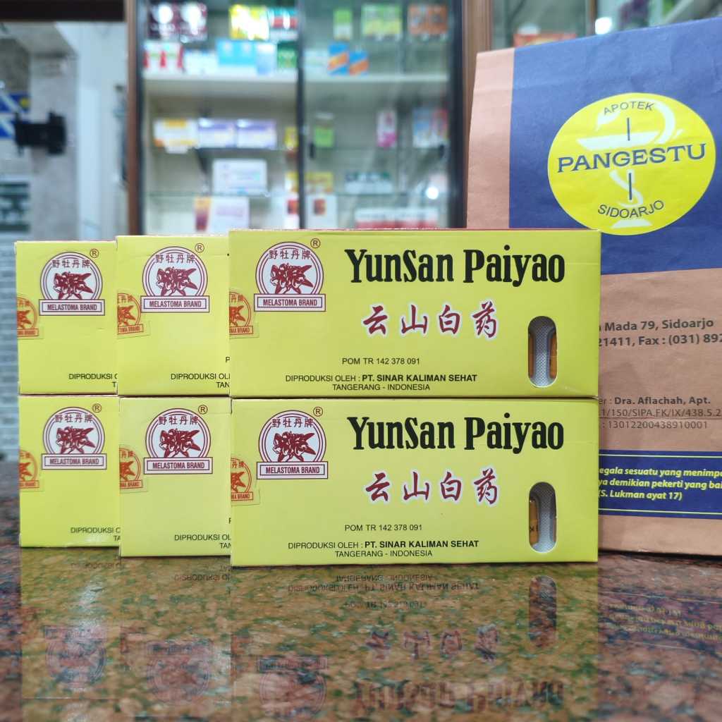 Yunsan Paiyao 1 Blister 16 Kapsul / Herbal Penyembuhan Luka / Yunnan Baiyao Kuning Melastoma SKS