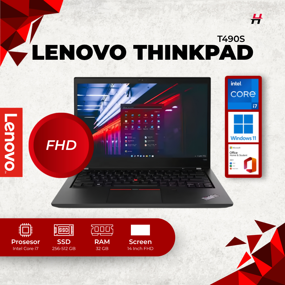 Laptop Mahasiswa Lenovo Thinkpad T490S