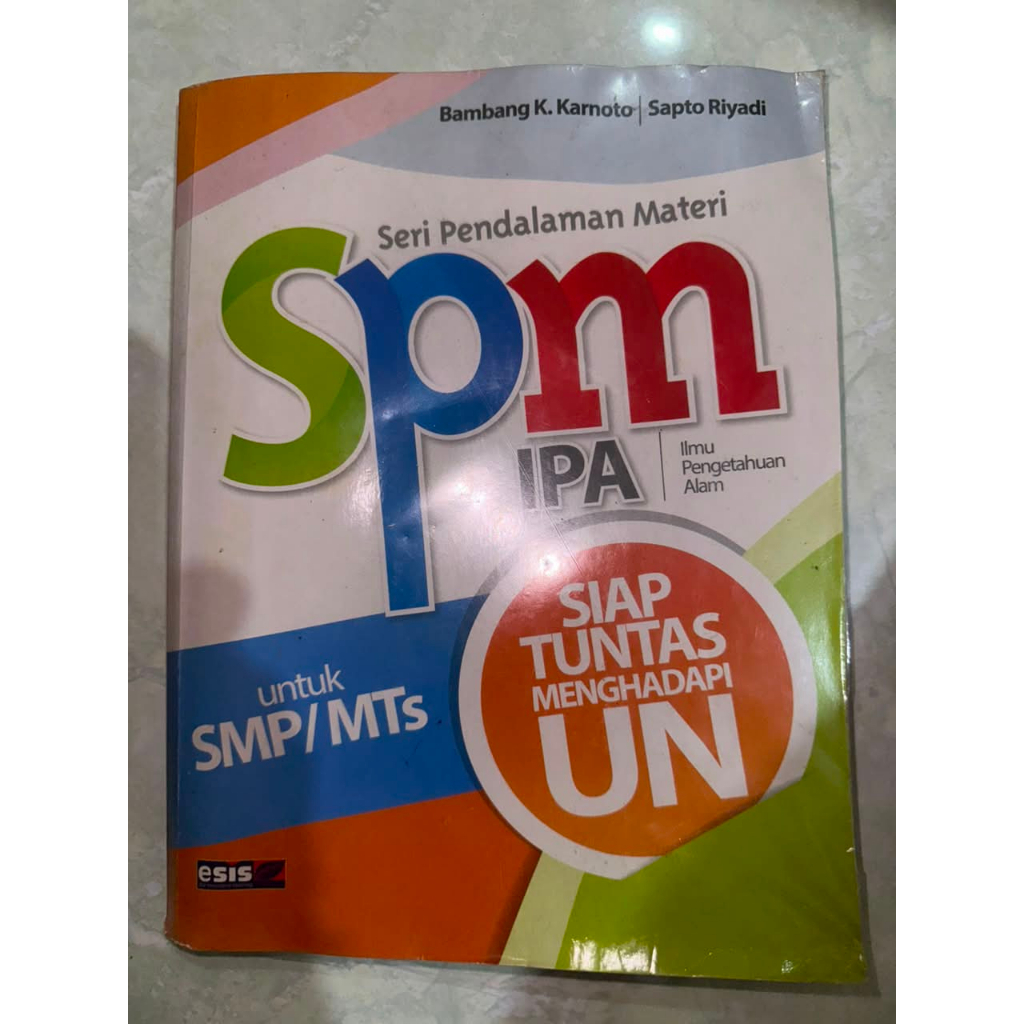 PRELOVED BUKU SERI PENDALAMAN MATERI SPM IPA UNTUK SMP MTS PENERBIT ESIS