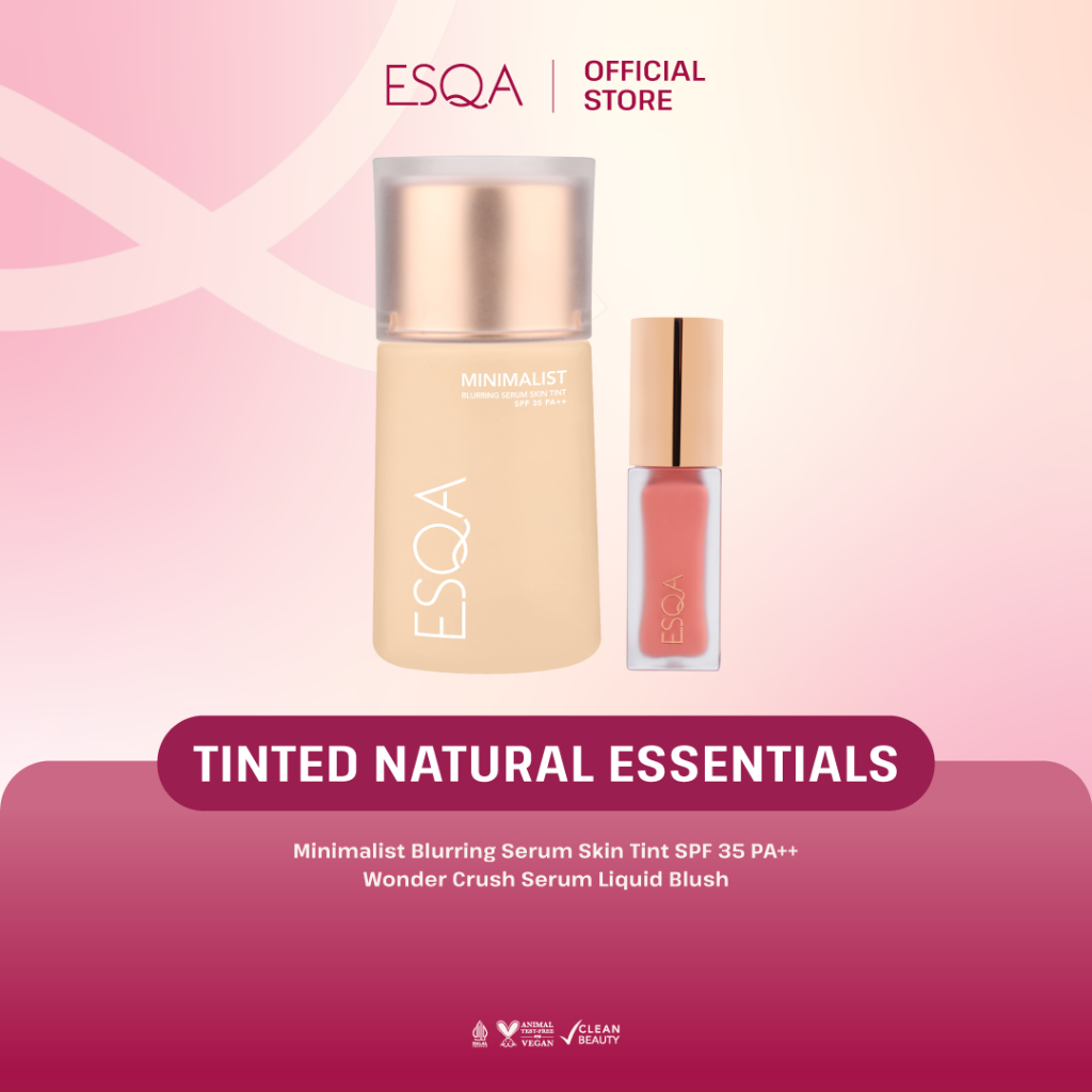 ESQA Tinted Natural Essentials - ESQA Skin Tint + Wonder Crush Serum Liquid Blush