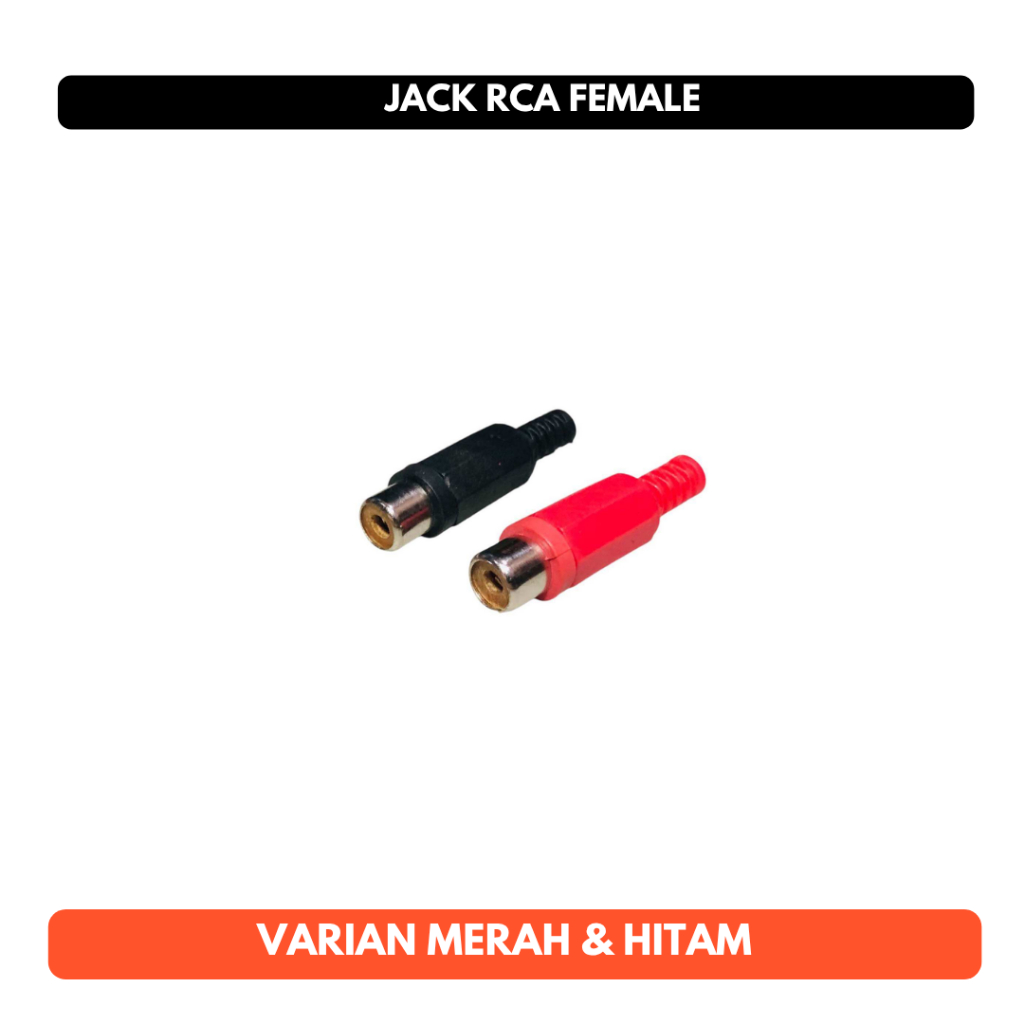 Connector Jack RCA Female Audio Video Konektor Jek TV Ampli DVD Player