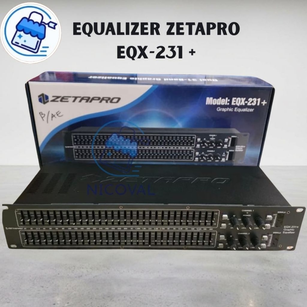 Equalizer Zetapro EQX-231+ EQX 231+ Original Zetapro + Plus Subwoofer Dan Limiter