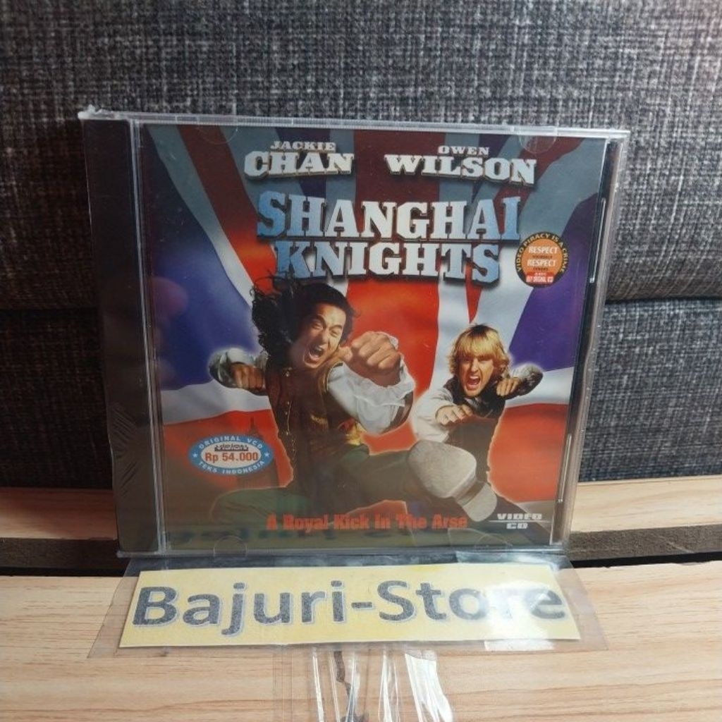VCD "Shanghai Knights"/Jackie Chan & Owen Wilson/Segel/Sealed/Original/Teks Bahasa Indonesia