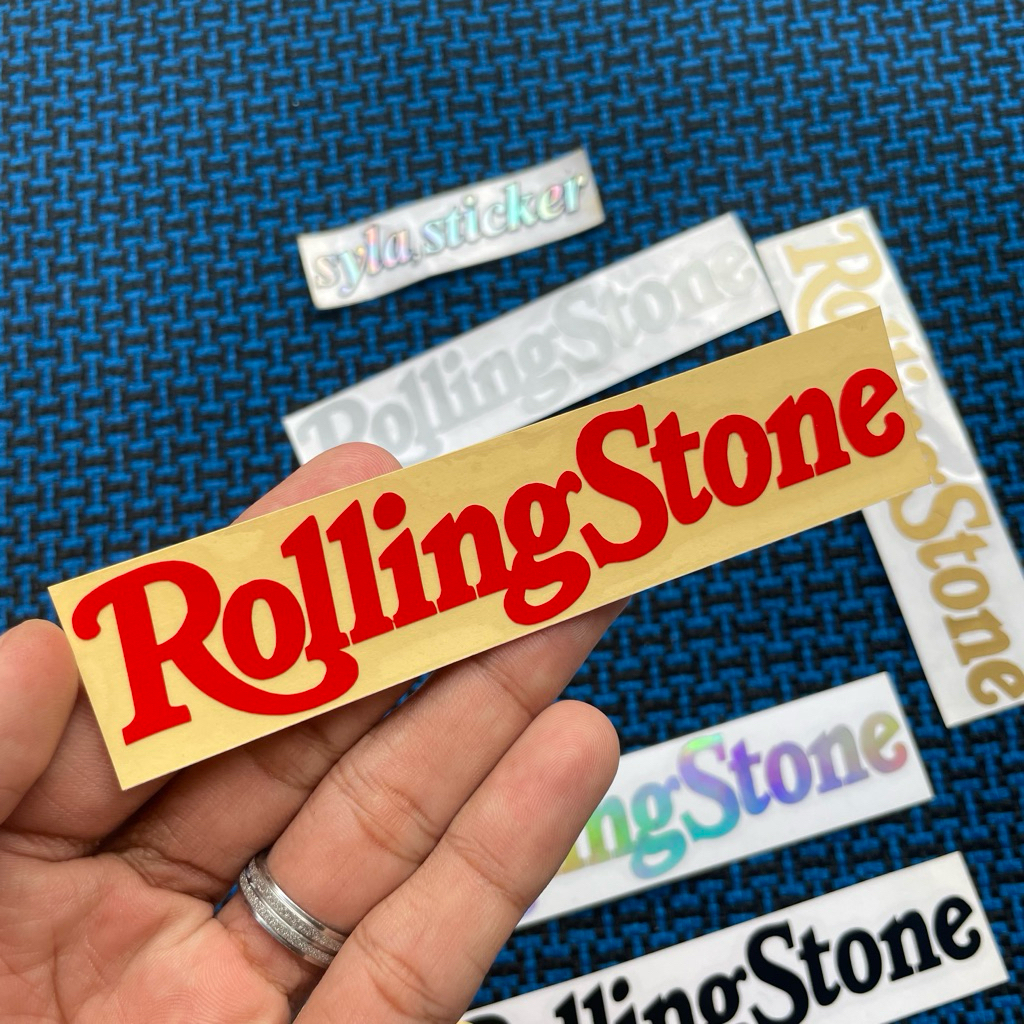 Sticker Stiker Rolling Stone Stiker Band Rolling Stone Cutting
