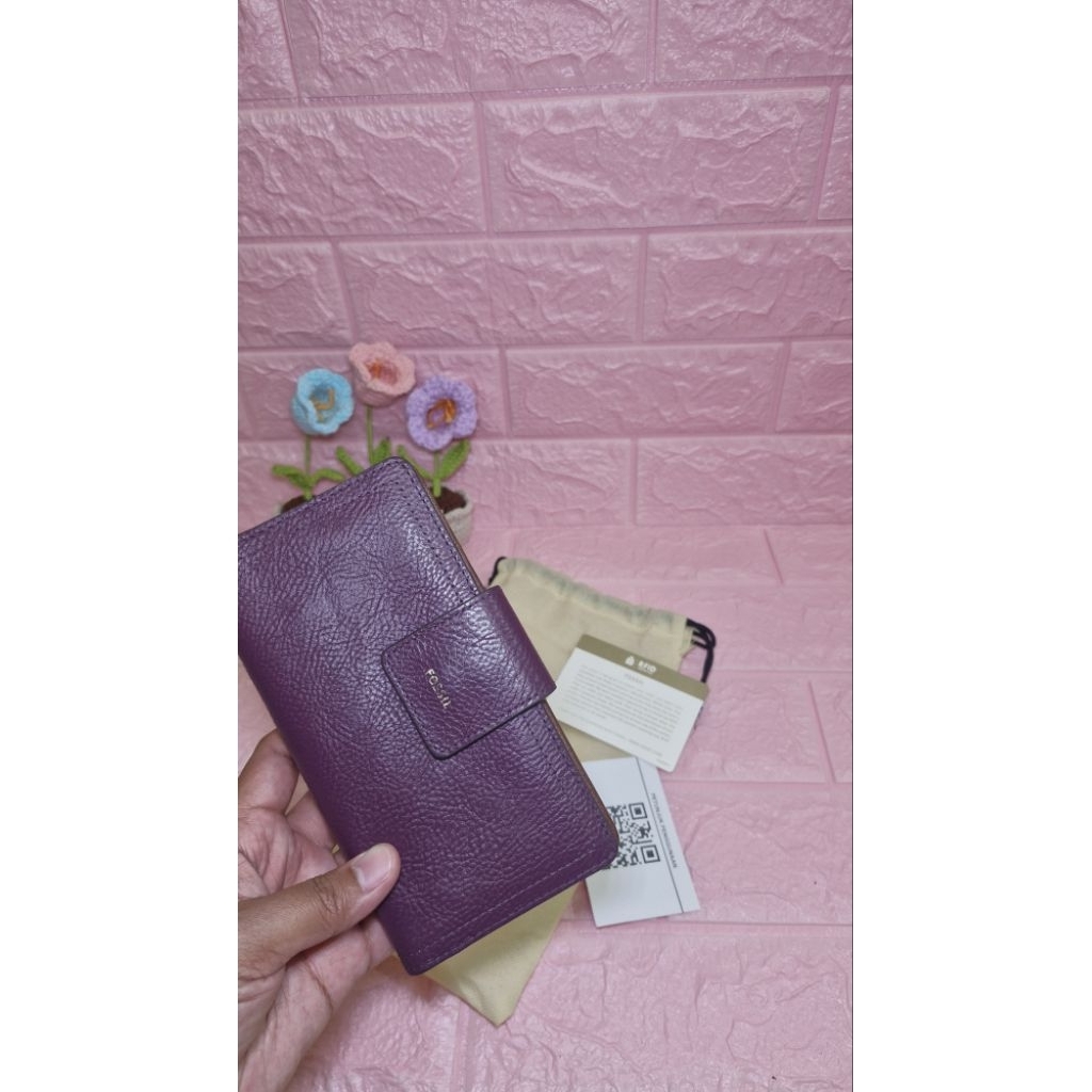 preloved dompet lipat ungu