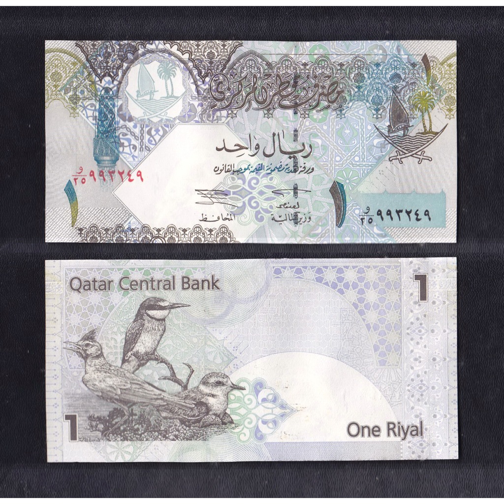 Uang kertas asing Qatar - 1 Riyal tahun 2003