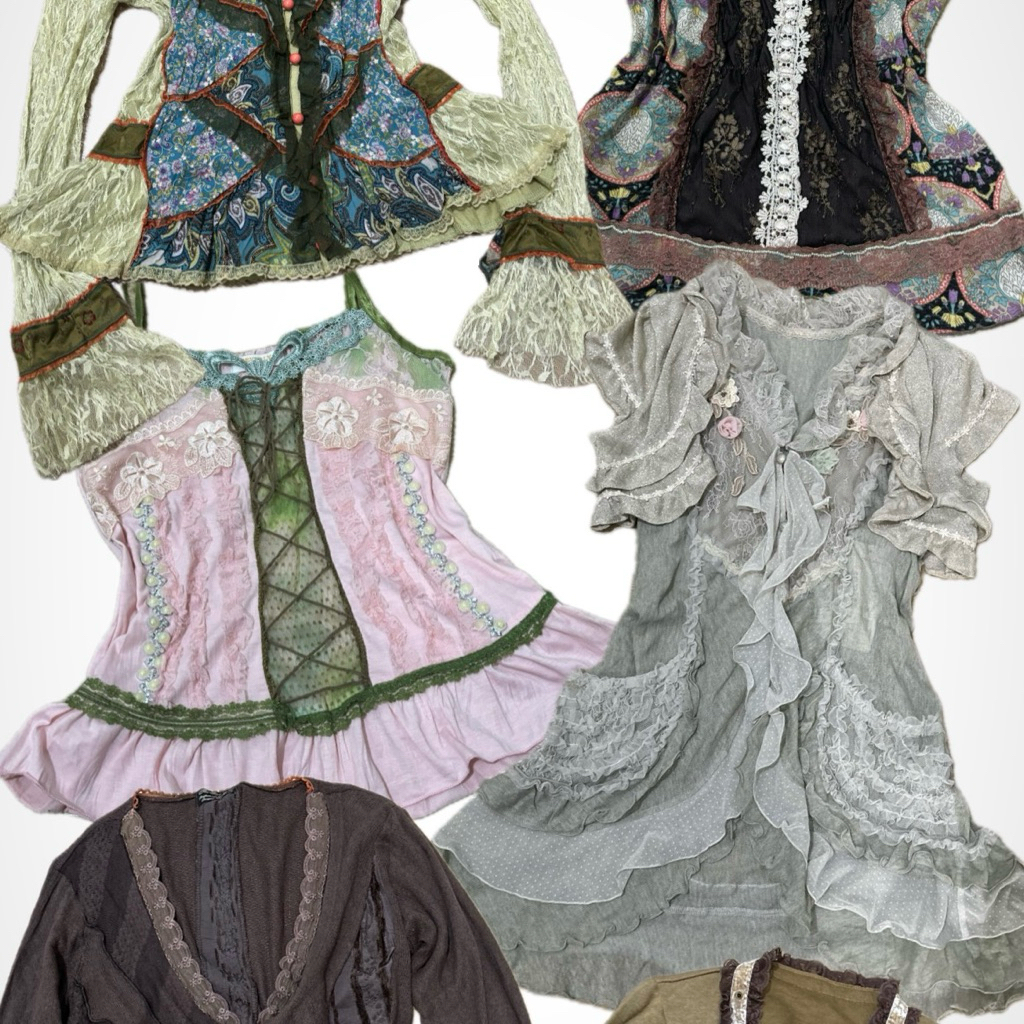 [UPDATE JULY] fairy, whimsy, whimsical top, mori, asimetris, outer, rare item