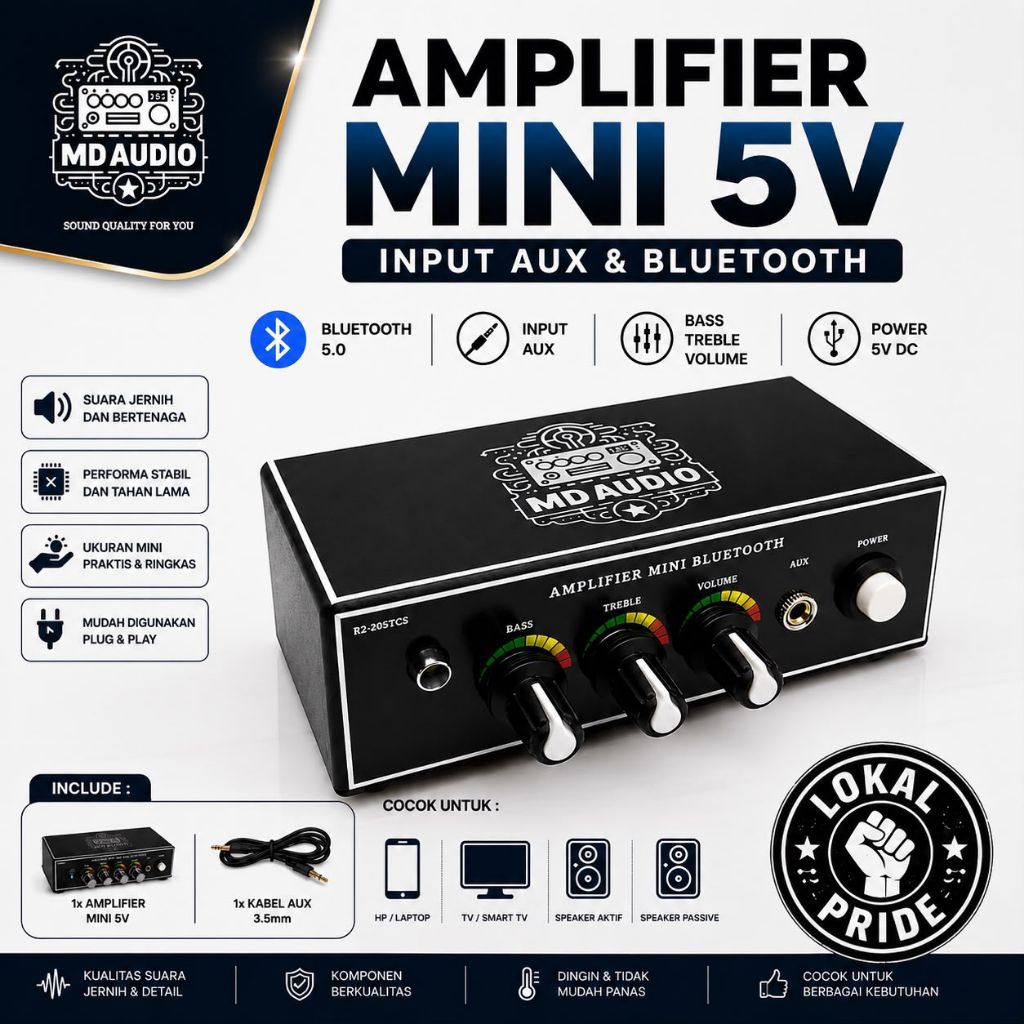 Amplifier Mini Bluetooth 5 Volt