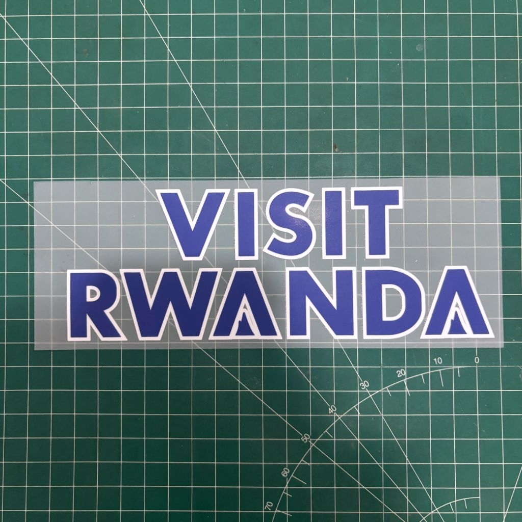 Patch Badge Sponsor Belakang Visit Rwanda Print Hk
