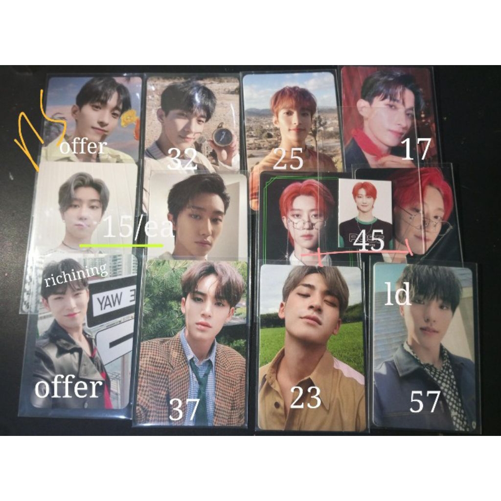 pc photocard official seventeen mingyu dk the8 ld dino
