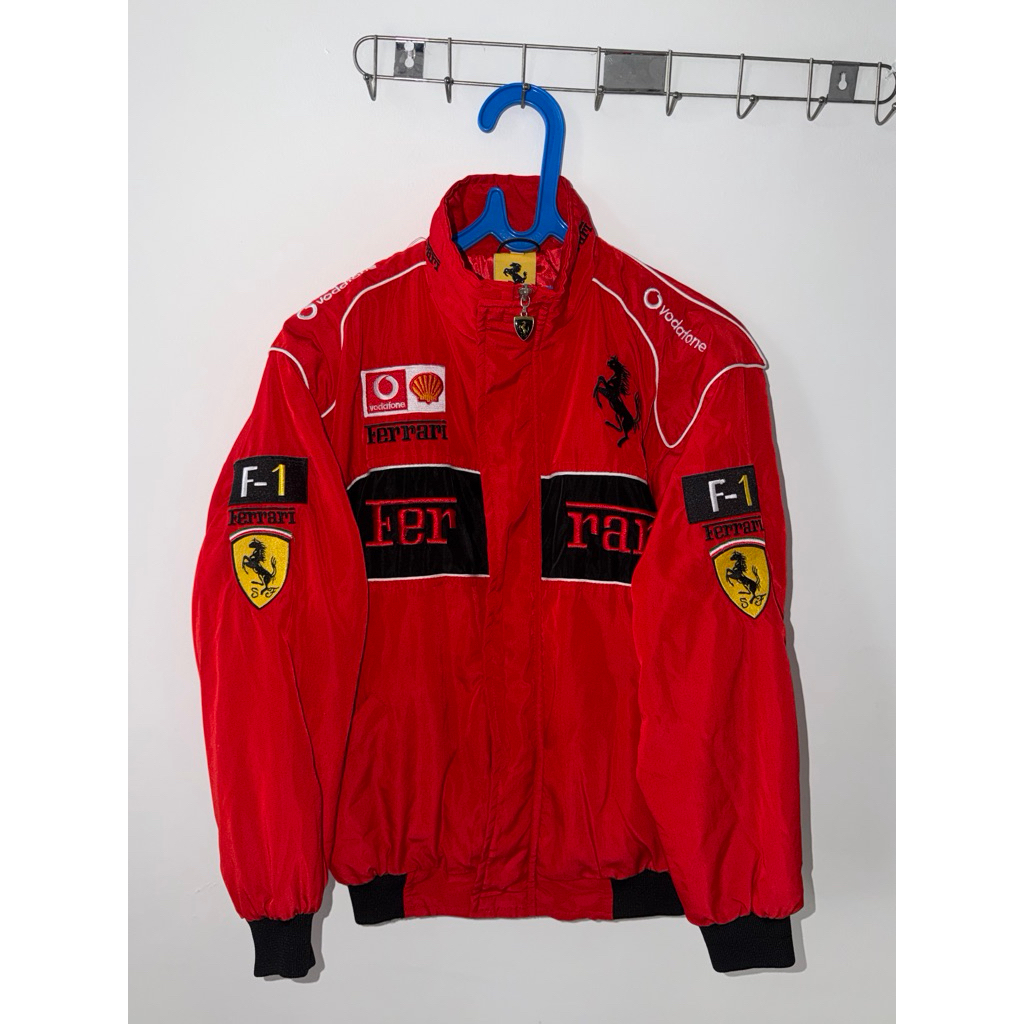 Vintage Ferrari F1 Vodafone Schumacher Racing Jacket Red Original Jaket Rare Formula 1