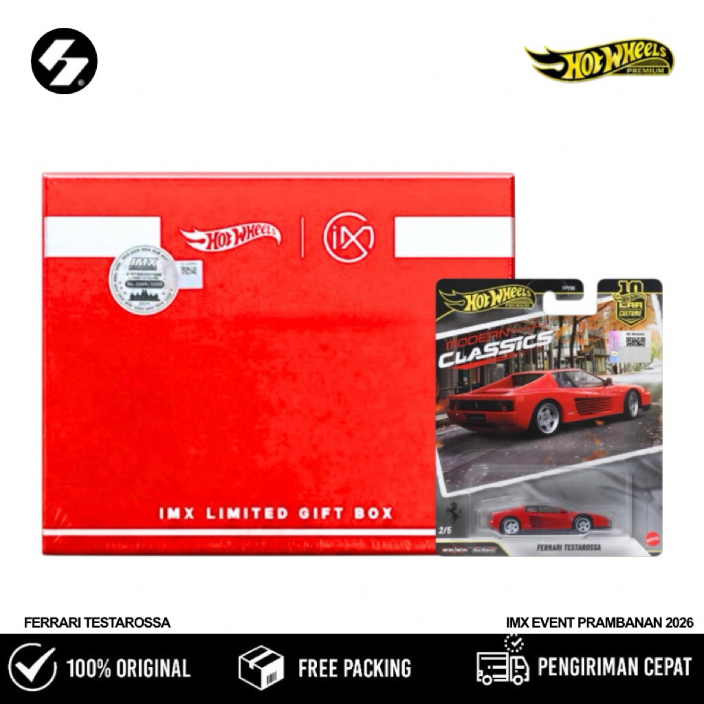 Hot Wheels Ferrari Testarossa IMX Event Prambanan 2026