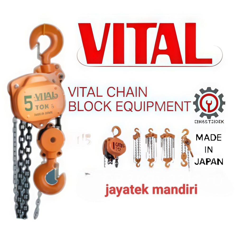 chain block takel 5 ton x 3 meter vital