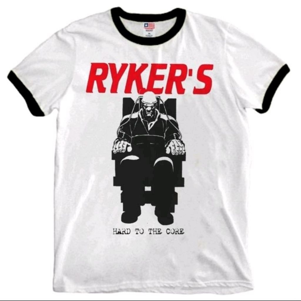 TSHIRTMUSIC KAOS BAND RYKERS - HARD TO THE CORE RINGER TEE
