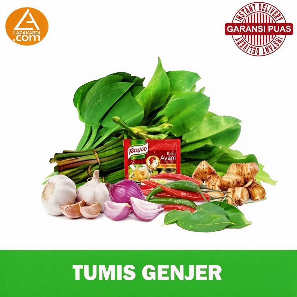 Paket Sayur Tumis Genjer Bahan Masak Siap Masak 1 pack - Sayur Segar Cirebon
