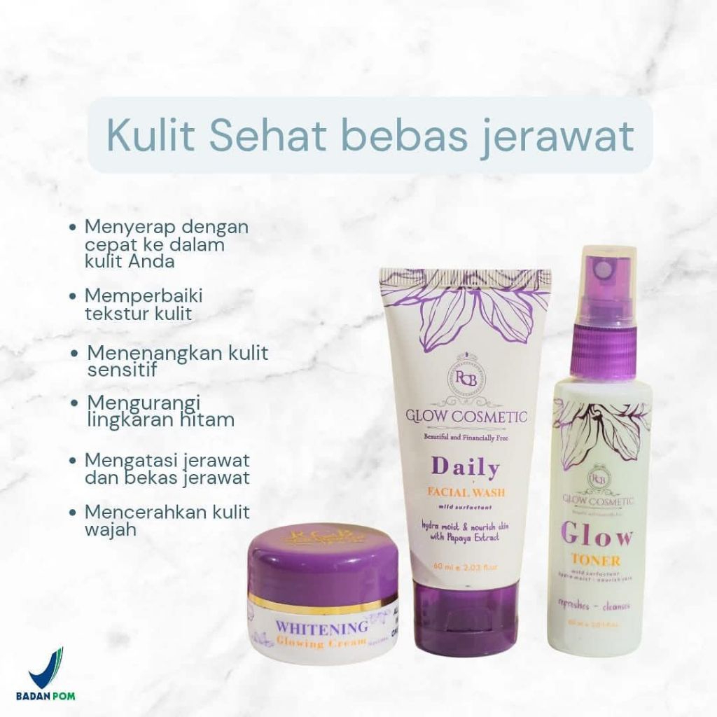 PAKETAN RCB GLOW CREAM WHITENING RCB GLOW