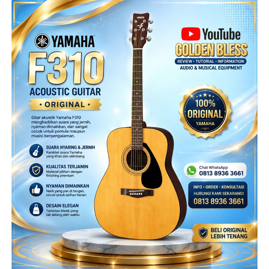 Pilih variasi Gitar Guitar Akustik Yamaha F310 ( F 310 String) C315 ( C 315 nylon) C40 Black ( C 40 