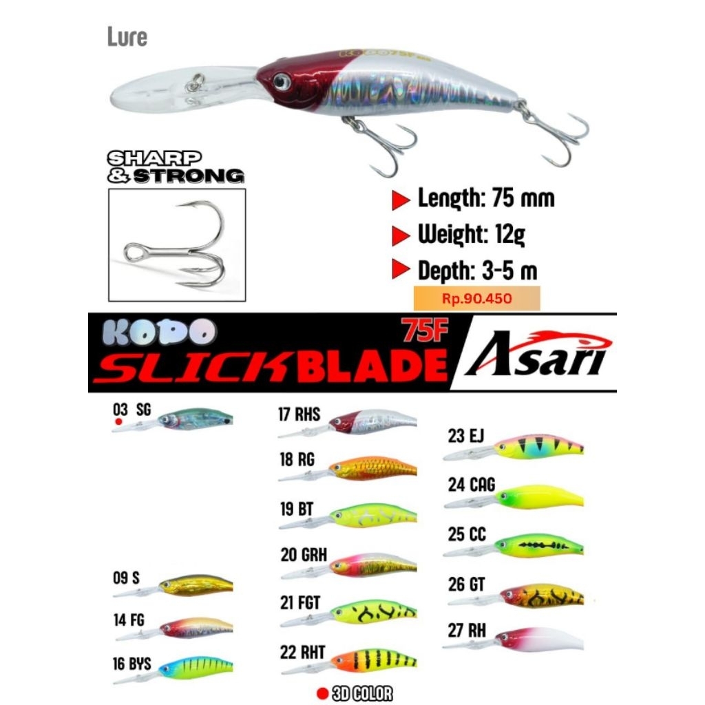 MINNOW SOTELO SLICK BLADE 75 / MINNOW FLOATING